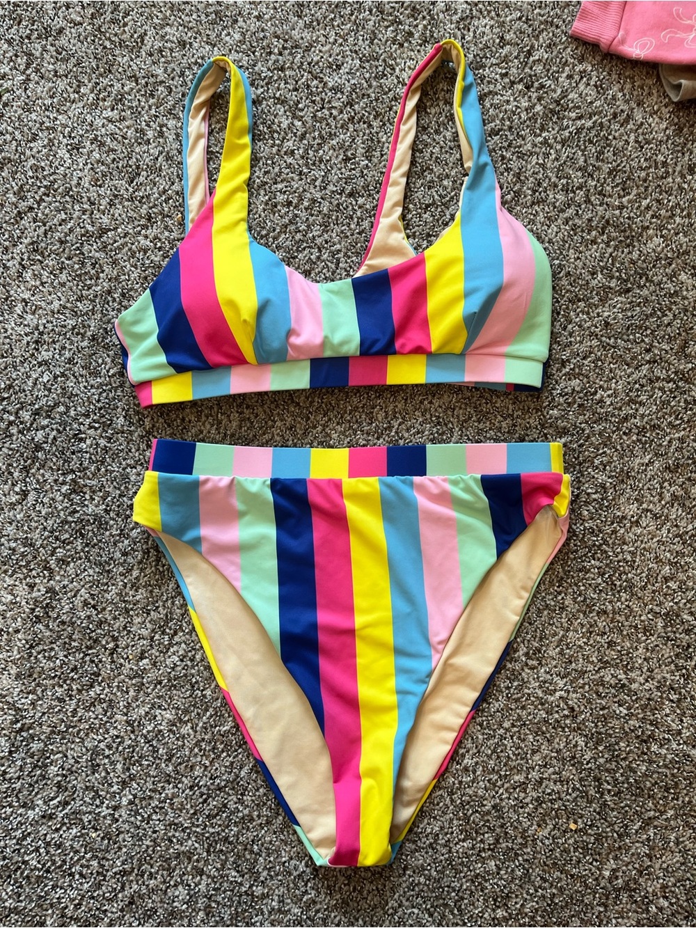 Womens  Stripe Bikini - Multicolor